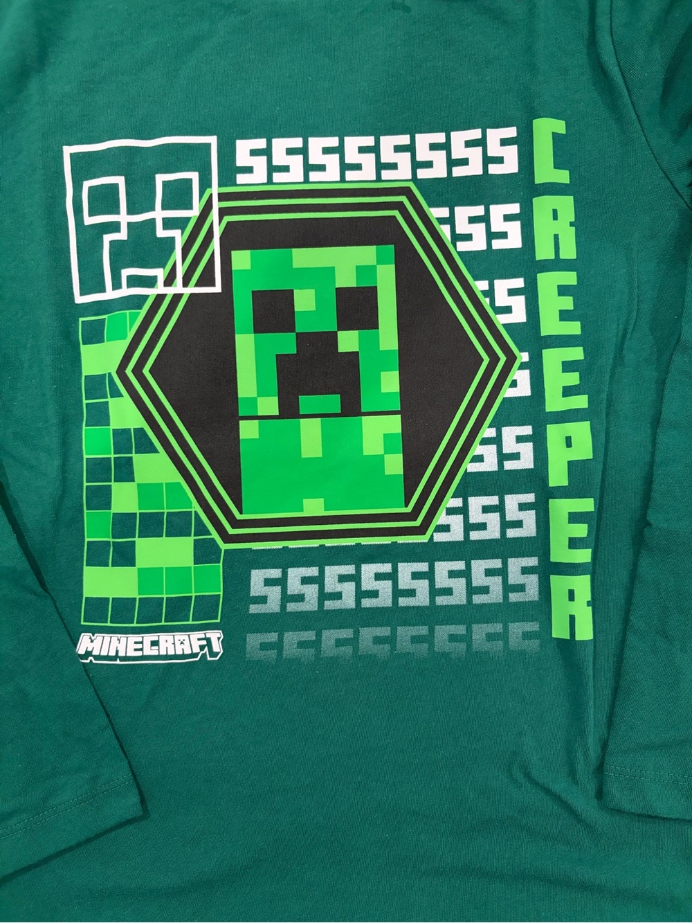 Old Navy long sleeve Minecraft tee
